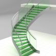 cam basamaklı merdiven